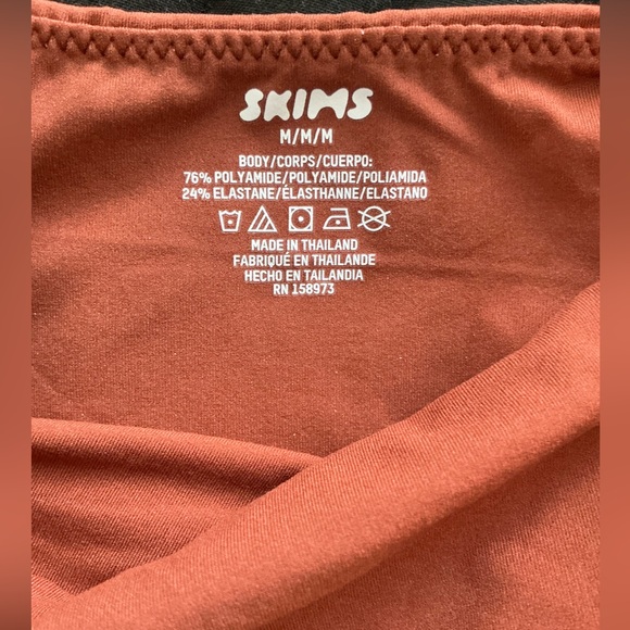 SKIMS Fits Everybody Long Slip Dress | Bronze - Picture 16 of 16